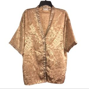Solange Gold Jacquard Night Shirt